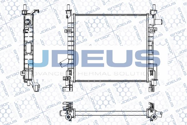 JDEUS Радиатор, охлаждение двигателя RA0121190