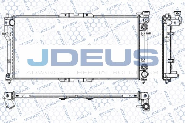 JDEUS radiatorius, variklio aušinimas RA0160140