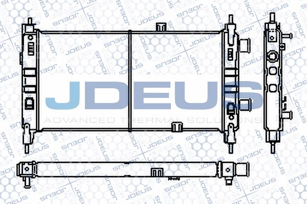 JDEUS radiatorius, variklio aušinimas RA0200390