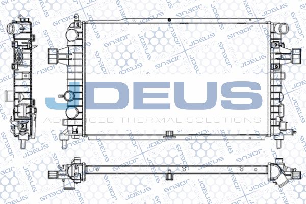 JDEUS radiatorius, variklio aušinimas RA0201000