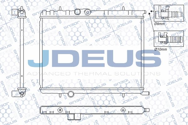 JDEUS radiatorius, variklio aušinimas RA0210341