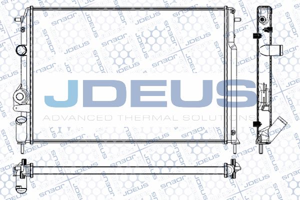 JDEUS Радиатор, охлаждение двигателя RA0230601