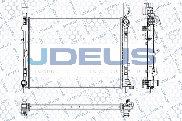 JDEUS Радиатор, охлаждение двигателя RA0231060