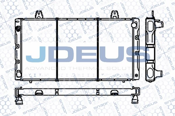 JDEUS Радиатор, охлаждение двигателя RA0240010