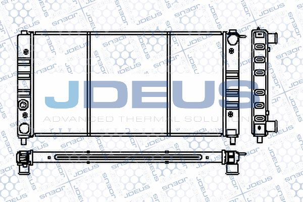 JDEUS Радиатор, охлаждение двигателя RA0250000