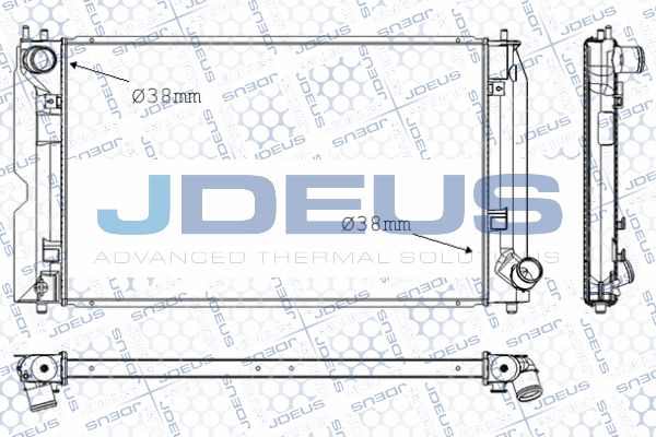 JDEUS radiatorius, variklio aušinimas RA0280150