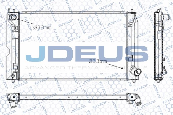 JDEUS radiatorius, variklio aušinimas RA0280190