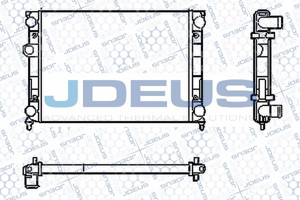 JDEUS Радиатор, охлаждение двигателя RA0300380