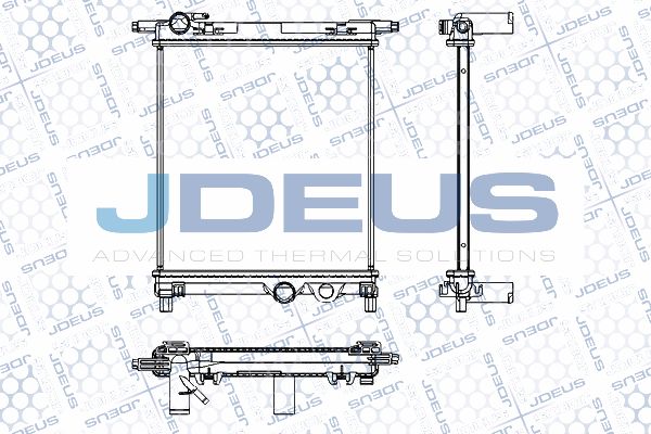 JDEUS radiatorius, variklio aušinimas RA0300600