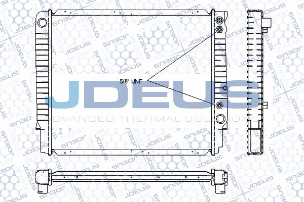 JDEUS Радиатор, охлаждение двигателя RA0310460