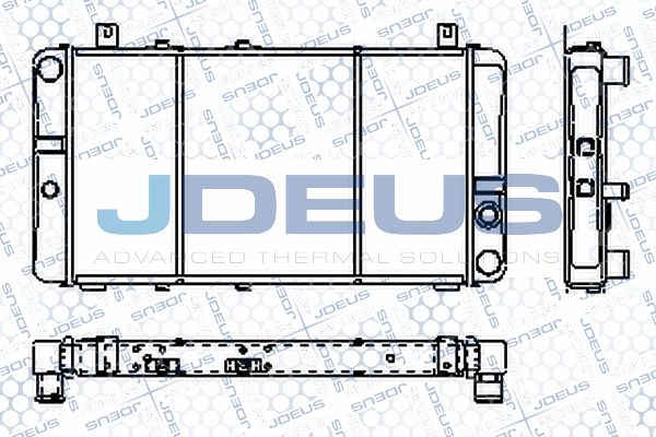 JDEUS Радиатор, охлаждение двигателя RA0380000