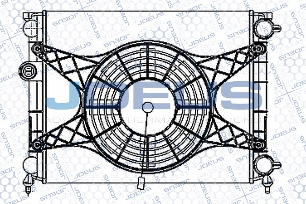 JDEUS Радиатор, охлаждение двигателя RA0390041