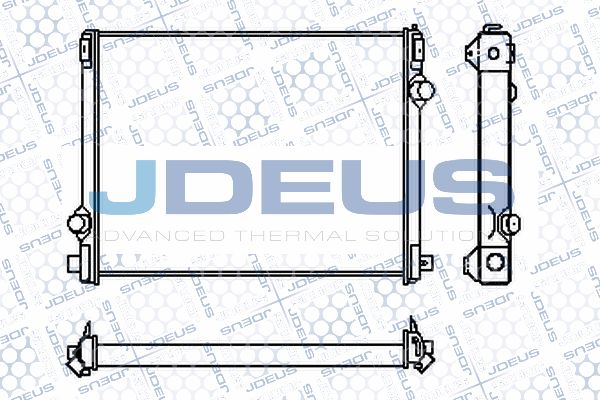 JDEUS Радиатор, охлаждение двигателя RA1310080