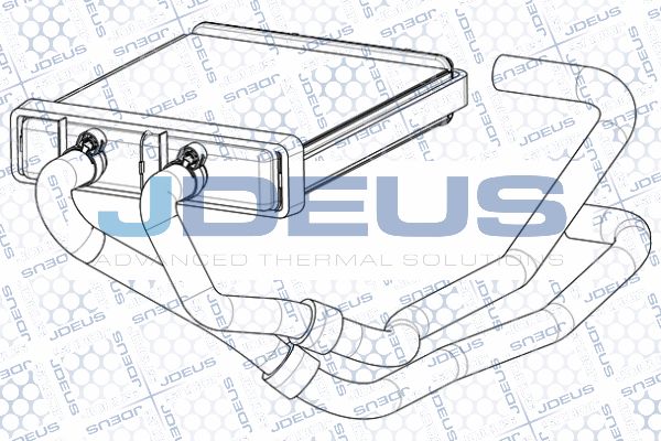 JDEUS Теплообменник, отопление салона RA2140081