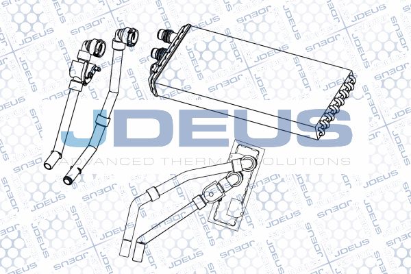 JDEUS Теплообменник, отопление салона RA2140100