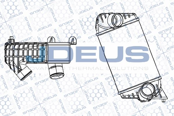 JDEUS tarpinis suslėgto oro aušintuvas, kompresorius RA8110860