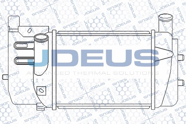 JDEUS tarpinis suslėgto oro aušintuvas, kompresorius RA8280240