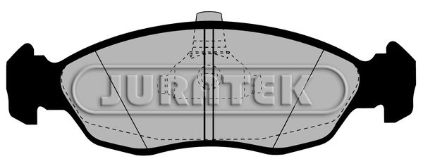 JURATEK Комплект тормозных колодок, дисковый тормоз JCP1168