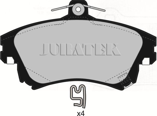 JURATEK Комплект тормозных колодок, дисковый тормоз JCP1384