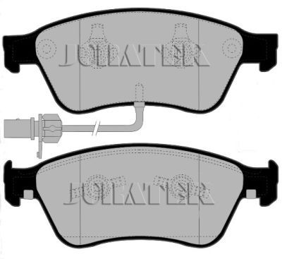 JURATEK Комплект тормозных колодок, дисковый тормоз JCP1832