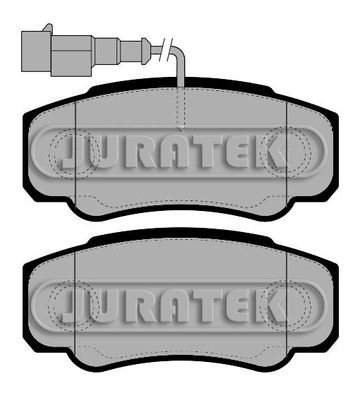 JURATEK Комплект тормозных колодок, дисковый тормоз JCP238