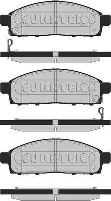 JURATEK Комплект тормозных колодок, дисковый тормоз JCP4023