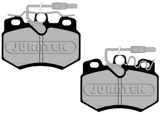 JURATEK Комплект тормозных колодок, дисковый тормоз JCP434
