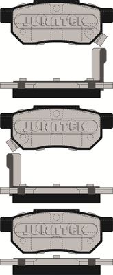 JURATEK Комплект тормозных колодок, дисковый тормоз JCP621