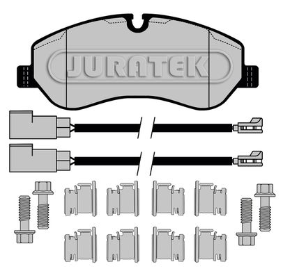 JURATEK Комплект тормозных колодок, дисковый тормоз JCP8039