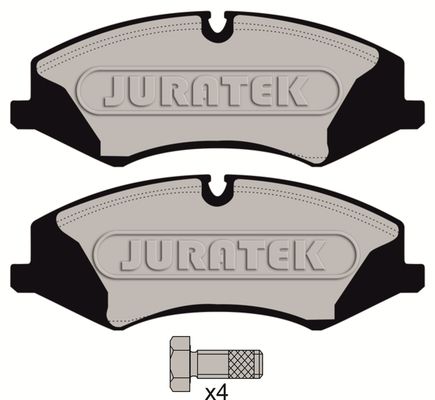 JURATEK stabdžių trinkelių rinkinys, diskinis stabdys JCP8045