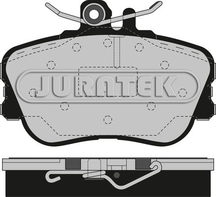 JURATEK stabdžių trinkelių rinkinys, diskinis stabdys JCP854