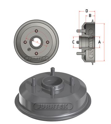 JURATEK Тормозной барабан JDR041