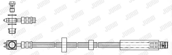 JURID Тормозной шланг 172581J