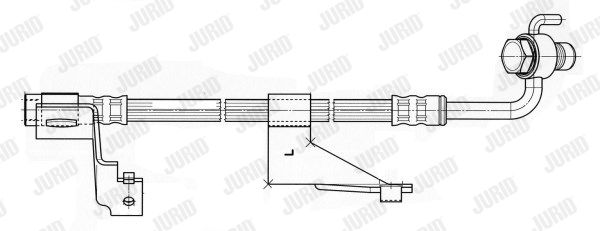 JURID Тормозной шланг 172597J