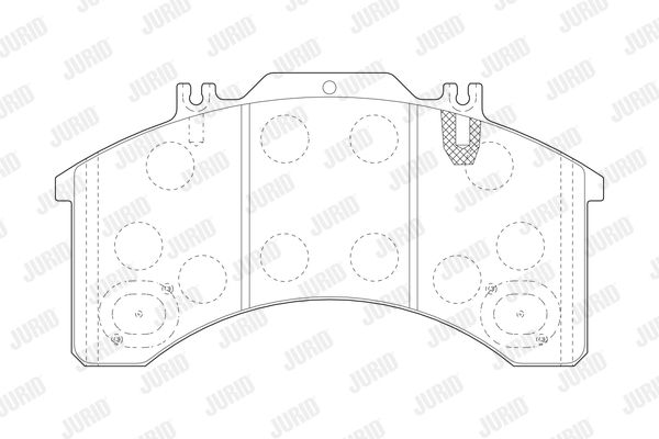 JURID Комплект тормозных колодок, дисковый тормоз 2903209560