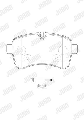 JURID Комплект тормозных колодок, дисковый тормоз 2923209560