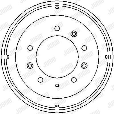JURID Тормозной барабан 329065J