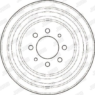 JURID Тормозной барабан 329108J