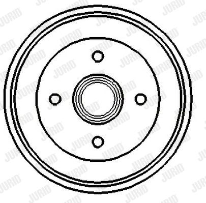 JURID Тормозной барабан 329195J