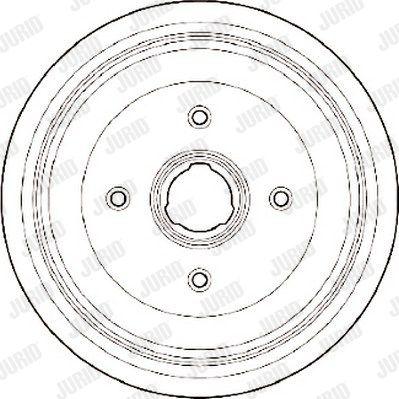 JURID Тормозной барабан 329229J