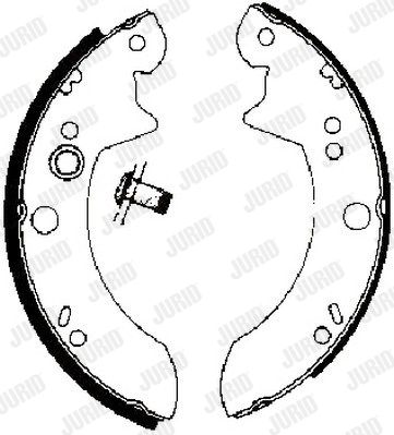 JURID Комплект тормозных колодок 361421J