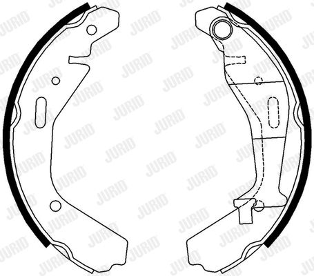 JURID Комплект тормозных колодок 362472J