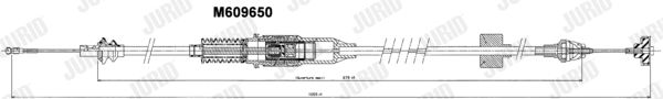 JURID Трос, управление сцеплением 422759J