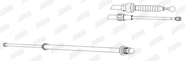 JURID Тросик, cтояночный тормоз 432943J
