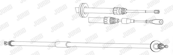 JURID Тросик, cтояночный тормоз 433020J