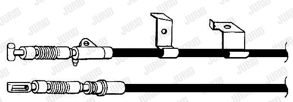 JURID Тросик, cтояночный тормоз 434373J