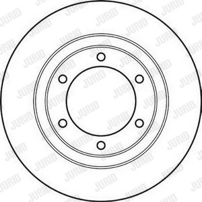 JURID Тормозной диск 561032J