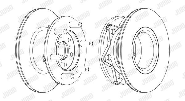 JURID Тормозной диск 561127JC-1