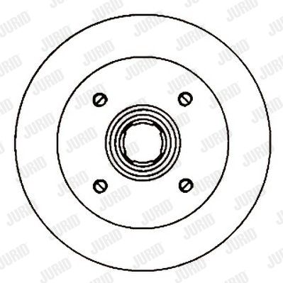 JURID Тормозной диск 561138J