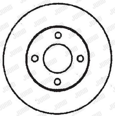 JURID Тормозной диск 561244JC